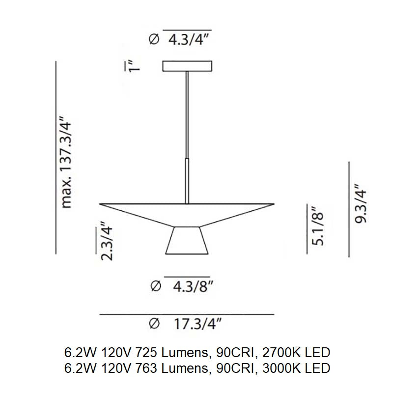 Belt 4145SG LED Pendant Light