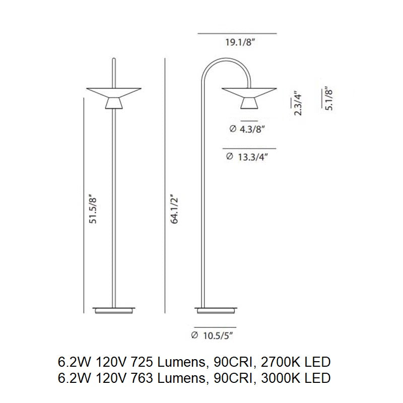 Belt 4149G LED Floor Lamp