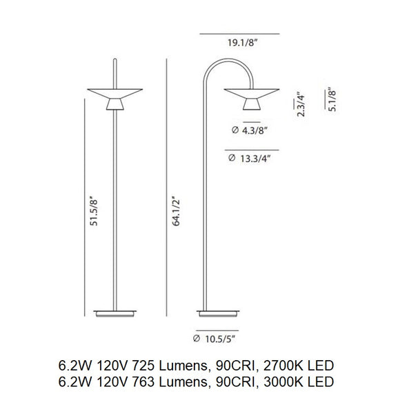 Belt 4149G LED Floor Lamp