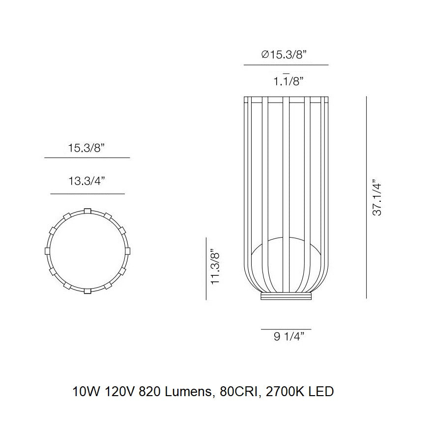 Bols Large Outdoor Floor Lamp