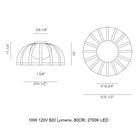 Bols Outdoor Flush Mount