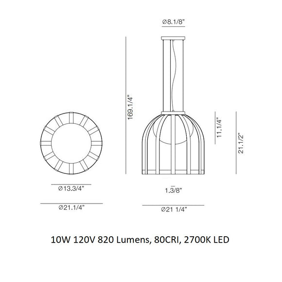 Bols Outdoor Pendant Light