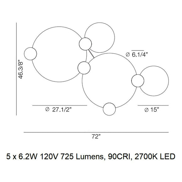Circ 3825 LED Flush Mount