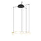 Circ Round LED Pendant Light  option Satin Gold