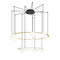 Circ Two Tier LED Pendant Light  option Satin Gold