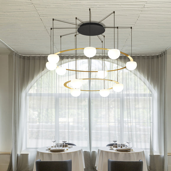 Estiluz Circ Two Tier LED Pendant Light - 2Modern