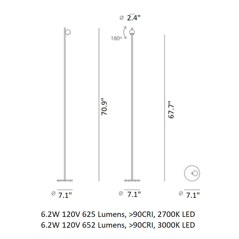 Compass LED Floor Lamp