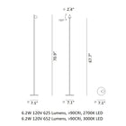 Compass LED Floor Lamp