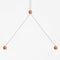 Compass Round LED Pendant Light  option Terracotta