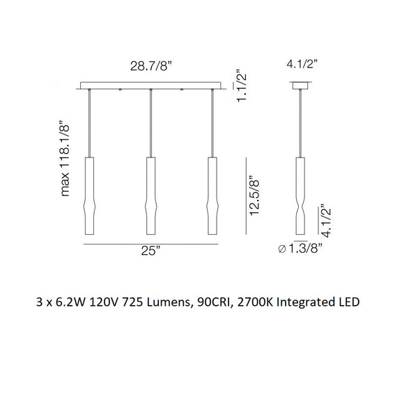 Flow Linear LED Pendant Light