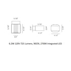 Frame Outdoor LED Wall Sconce