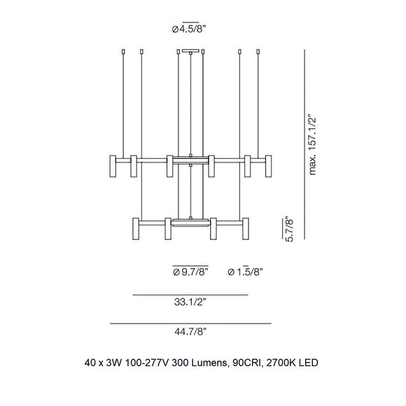 Laverd R11S.1S1M Round Pendant Light