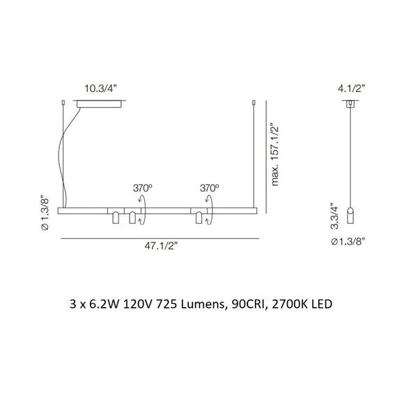 Morse Linear LED Pendant Light