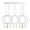 Revolta L165.5D Linear Pendant Light  option Satin Gold