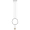 Revolta Pendant Light  option Satin Gold / Satin White Canopy