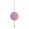 Revolta Pendant Light with Acoustic Panel  option Satin Gold / Eggplant