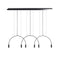 Volta L165.3D Linear Pendant Light  option Matte Black