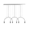 Volta L165.3D Linear Pendant Light  option Satin White