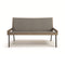 Allaperto Outdoor 2-Seater Sofa  option Pickled Teak with Cappuccino Canatex