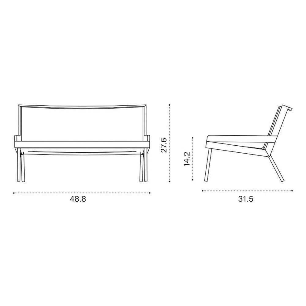 Allaperto Outdoor 2-Seater Sofa