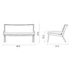 Allaperto Outdoor 2-Seater Sofa