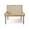 Allaperto Outdoor Lounge Armchair  option Natural Teak with Rattan