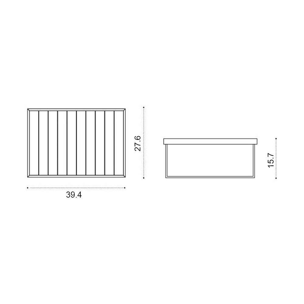 Allaperto Outdoor Rectangular Coffee Table