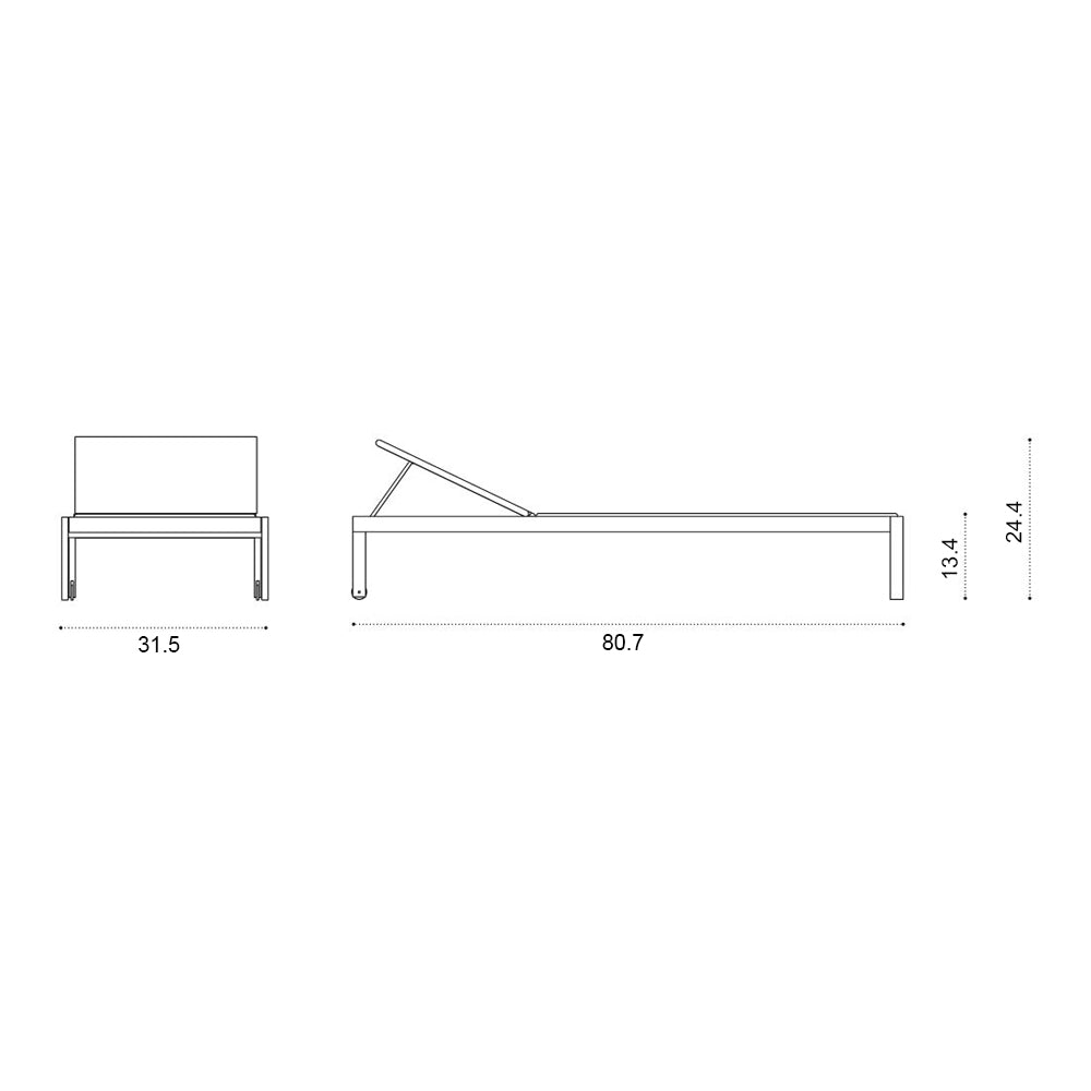Allaperto Outdoor Sunbed