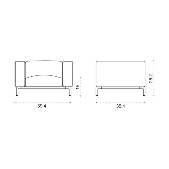 Costiera Outdoor Lounge Armchair