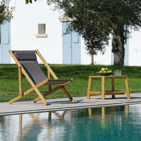 Elle Outdoor Adjustable Deck Chair