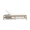 Grand Life Outdoor Sunbed  option Pickled Teak with Taupe Rope