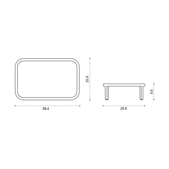 Grand Life Outdoor Rectangular Coffee Table