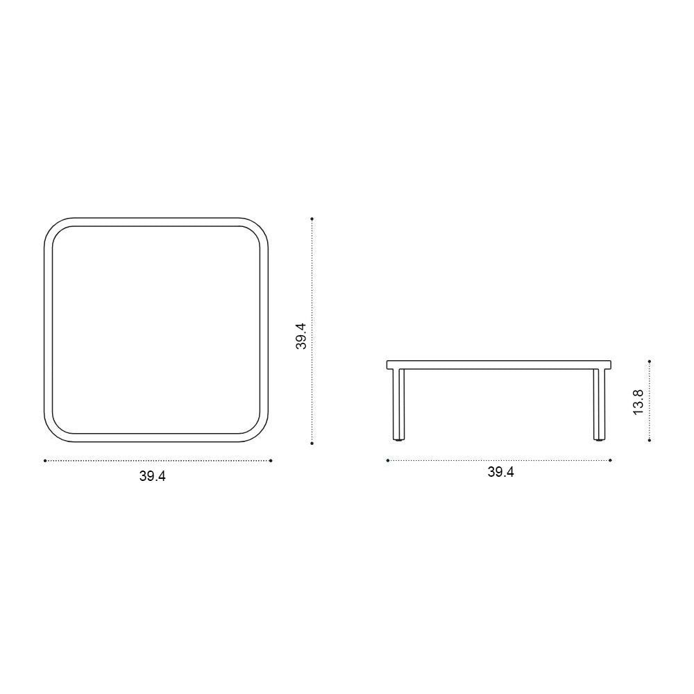 Grand Life Outdoor Square Coffee Table