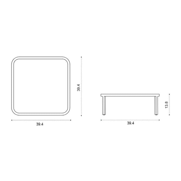 Grand Life Outdoor Square Coffee Table
