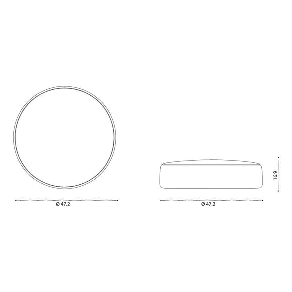 Isola Outdoor Round Pouf