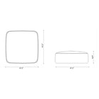 Isola Outdoor Square Pouf