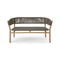 Kilt Outdoor 2-Seater Sofa  option Pickled Teak / Dark Grey