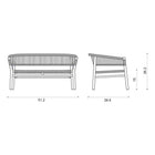 Kilt Outdoor 2-Seater Sofa