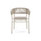 Kilt Outdoor Aluminum Dining Armchair  option Chair Only
