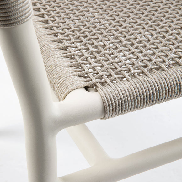 Kilt Outdoor Aluminum Dining Armchair