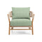 Kilt Outdoor Lounge Armchair with Cushion  option Canapa Foglia