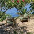 Kilt Outdoor Lounge Armchair with Cushion