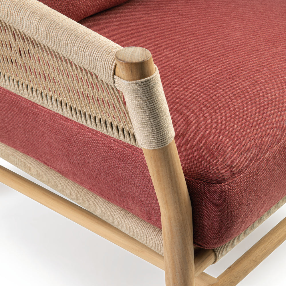 Kilt Outdoor Lounge Armchair with Cushion