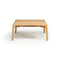 Kilt Outdoor Square Coffee Table  option Natural Teak