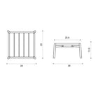 Kilt Outdoor Square Coffee Table