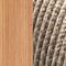 Kilt Outdoor Stackable Lounge Armchair  option Natural Teak / Sand