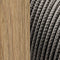Kilt Outdoor Stackable Lounge Armchair  option Pickled Teak / Dark Grey