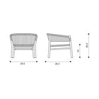 Kilt Outdoor Stackable Lounge Armchair