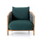 Patio Outdoor Lounge Armchair  option Deep Green