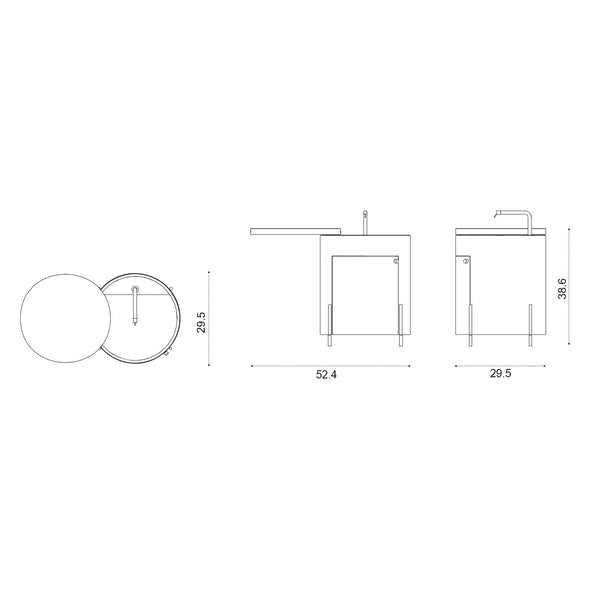 Phil Outdoor Kitchen Sink Module